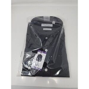 Nick Graham Everywhere 2XL Button Up Dress Shirt Mens NWT Black‎